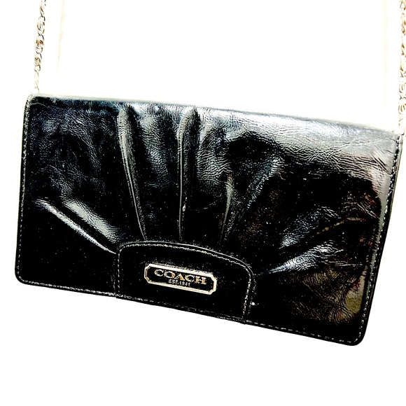 Coach convertible clutch crossbody envelope purse bag, minimalist classic - Picture 3 of 8